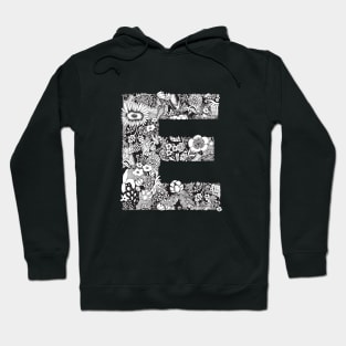 Floral Letter E Hoodie